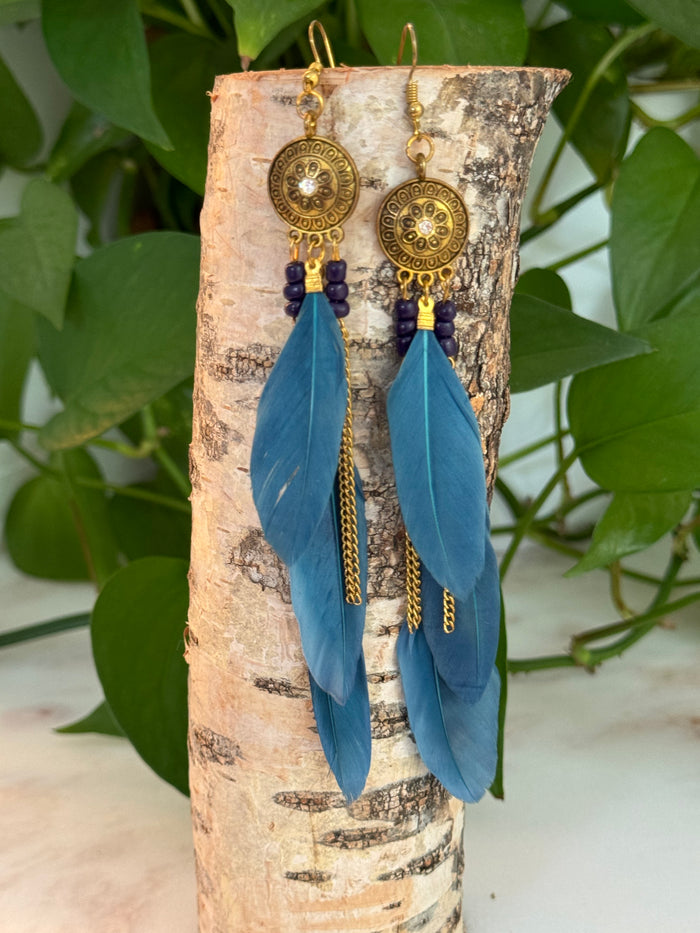 Bohemian Feather Earrings