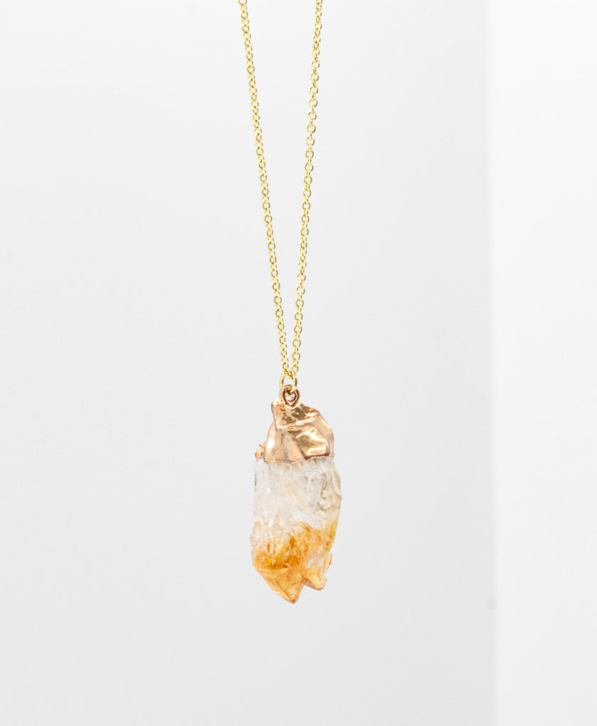 Citrine Pendant Necklace