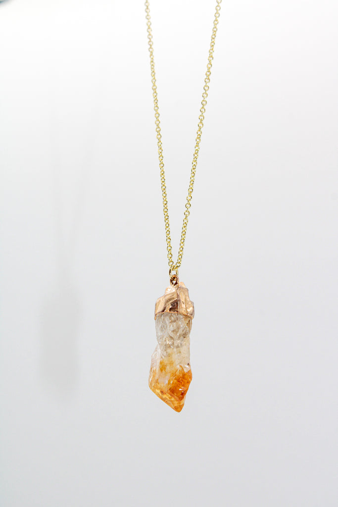 Citrine Pendant Necklace