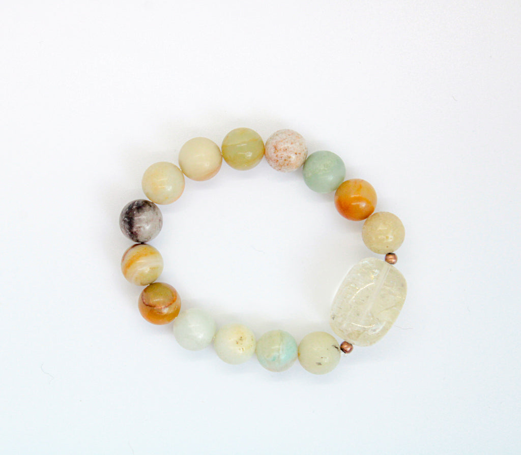 Amazonite Citrine Bracelet