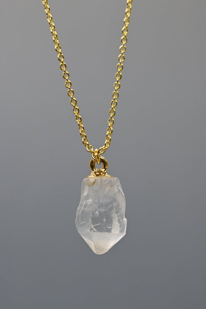 Mini Quartz Pendant Necklace